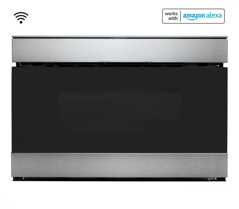 Sharp 24 in. 1.2 cu. ft. 950W Smart Easy Wave Open Microwave Drawer Oven - Stainless Steel (SMD2489ES)