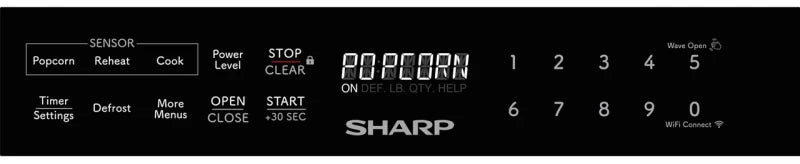 Sharp 24 in. 1.2 cu. ft. 950W Smart Easy Wave Open Microwave Drawer Oven - Stainless Steel (SMD2489ES)