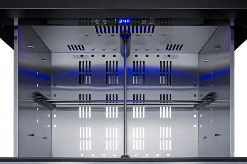 Summit 27" Wide 2-Drawer All-Refrigerator, ADA Compliant (Panels Not Included) - Panel Ready (SPR275OS2DPNRADA)