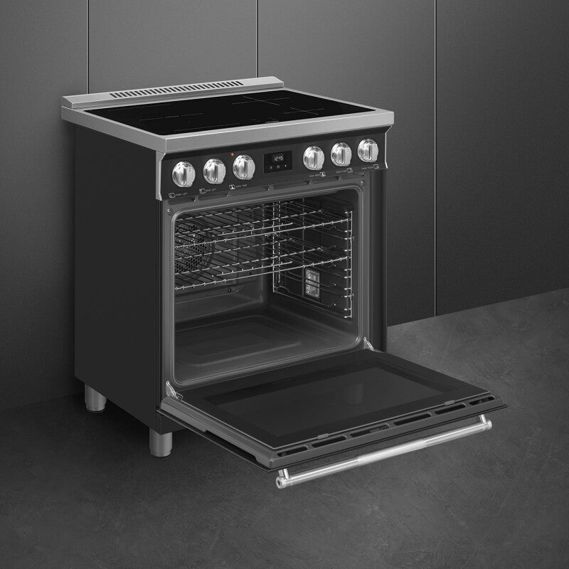 SMEG Range - Matt Black (SPR30UIMAN)