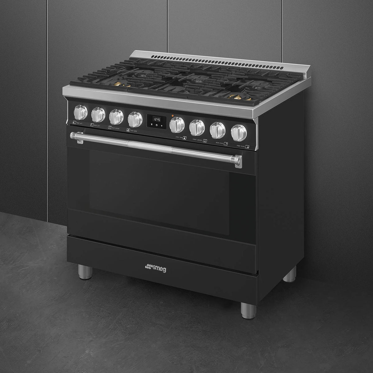 SMEG Range with Gas Hob 36" Aesthetic - Anthracite (SPR36UGGAN)