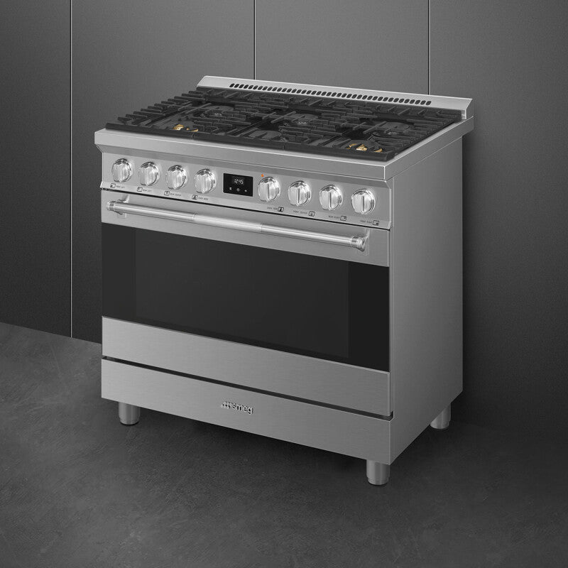 SMEG Range - Stainless Steel (SPR36UGGX)