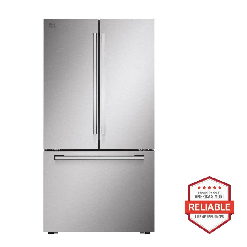 LG Studio LG STUDIO 27 cu. ft. Smart Counter-Depth MAX™ French Door Refrigerator - Print Proof Stainless Steel (SRFB27S3)