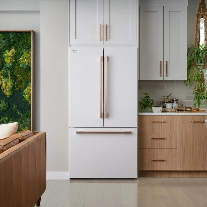 LG Studio LG STUDIO 27 cu. ft. Smart Counter-Depth MAX™ French Door Refrigerator - Essence White (SRFB27W3)