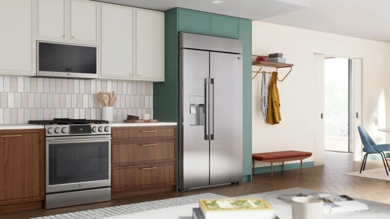 LG Studio 26 Cu. Ft. Smart Side-by-side Built-in Refrigerator With Ice & Water Dispenser - Stainless Steel (SRSXB2622S)