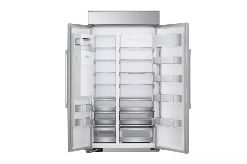 LG Studio 26 Cu. Ft. Smart Side-by-side Built-in Refrigerator With Ice & Water Dispenser - Stainless Steel (SRSXB2622S)