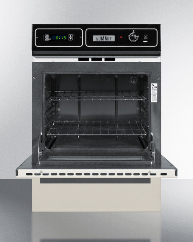 SUMMIT 24" Wide Gas Wall Oven - Bisque (STM7212KW)