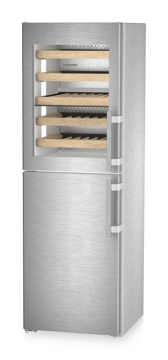 LIEBHERR Combination with NoFrost freezer compartment and wine tempering compartment, Left Hinged - Stainless (SW5291)
