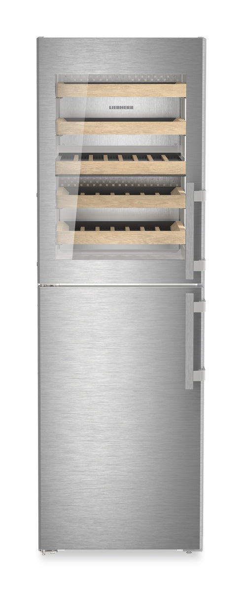 LIEBHERR Combination with NoFrost freezer compartment and wine tempering compartment, Left Hinged - Stainless (SW5291)