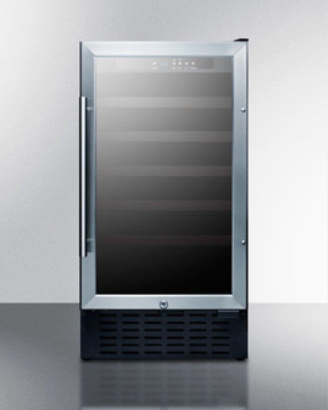 SUMMIT 18" Wide Built-In Wine Cellar, ADA Compliant - Black (SWC1840BADA)