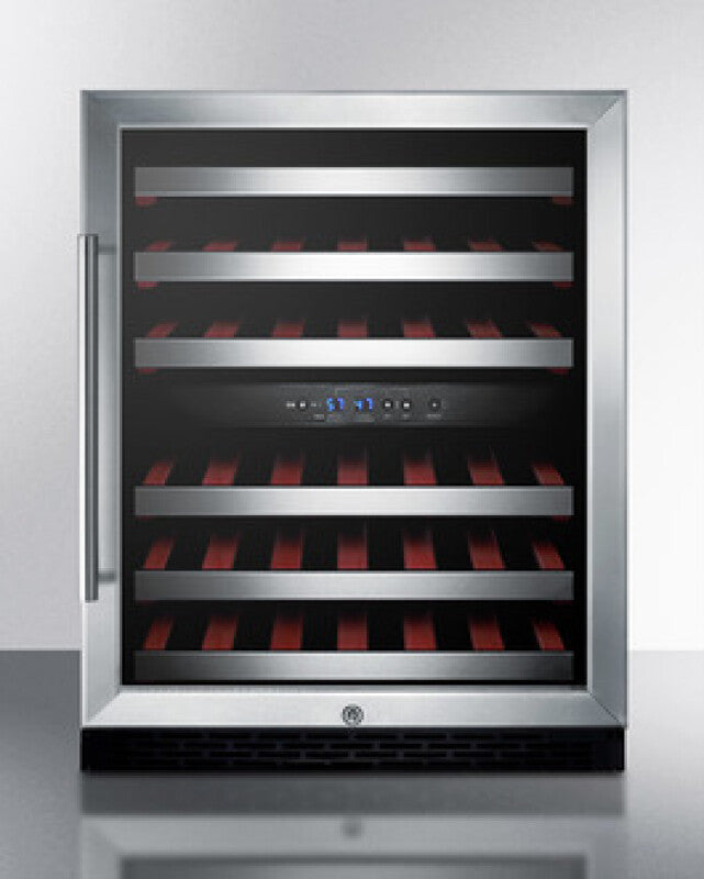 SUMMIT 24" Wide Built-In Wine Cellar, ADA Compliant - Black (SWC530BLBISTADA)