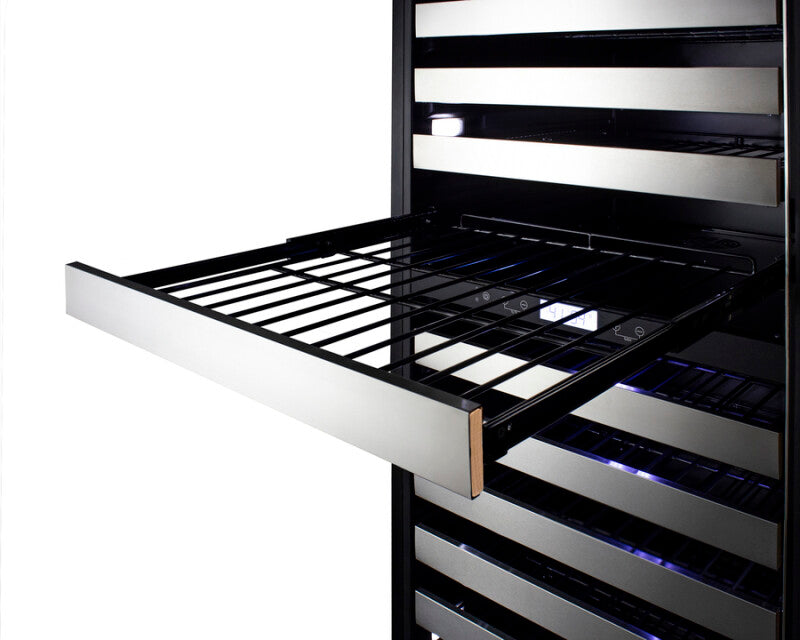 Summit 24" Wide Dual-Zone Wine Cellar - Black (SWCP2163)