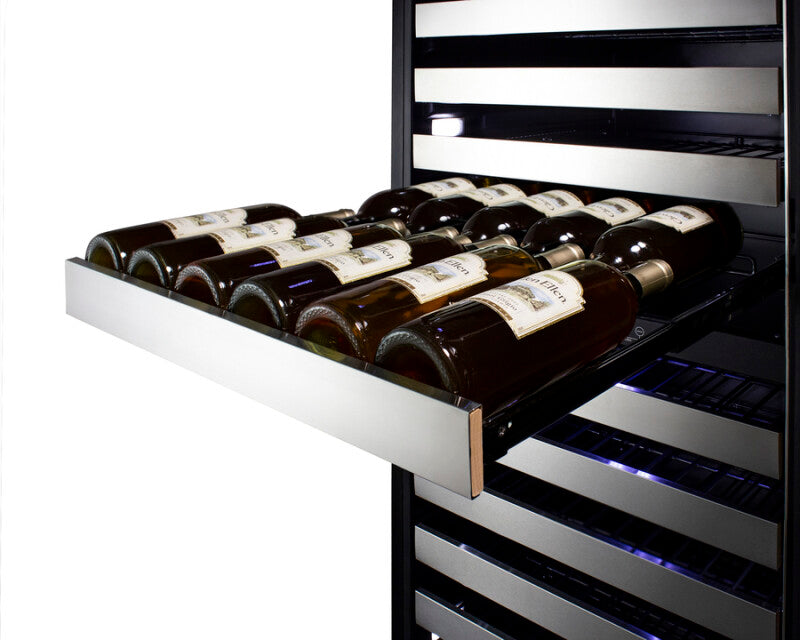 Summit 24" Wide Dual-Zone Wine Cellar - Black (SWCP2163)