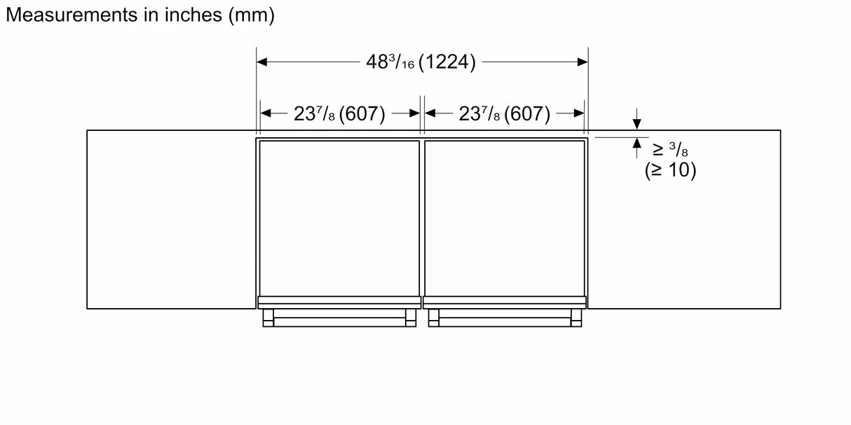 THERMADOR Freedom® Under Counter Double Drawer Refrigerator 24'' Masterpiece® - Stainless Steel (T24UR915DS)
