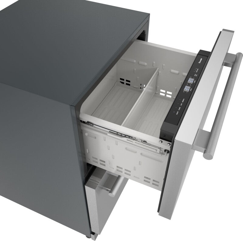 THERMADOR Freedom® Under Counter Double Drawer Refrigerator 24'' Masterpiece® - Stainless Steel (T24UR915DS)