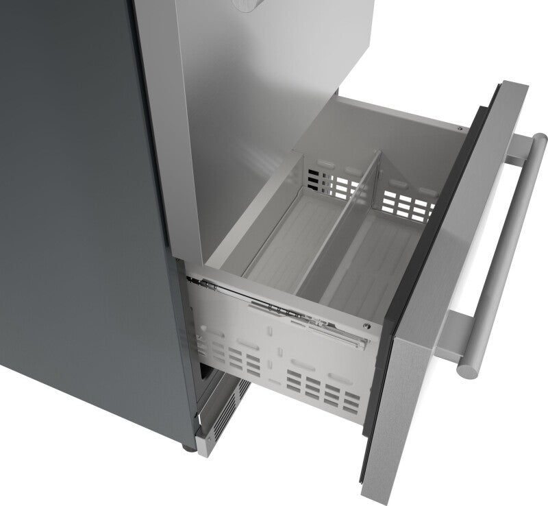 THERMADOR Freedom® Under Counter Double Drawer Refrigerator 24'' Masterpiece® - Stainless Steel (T24UR915DS)