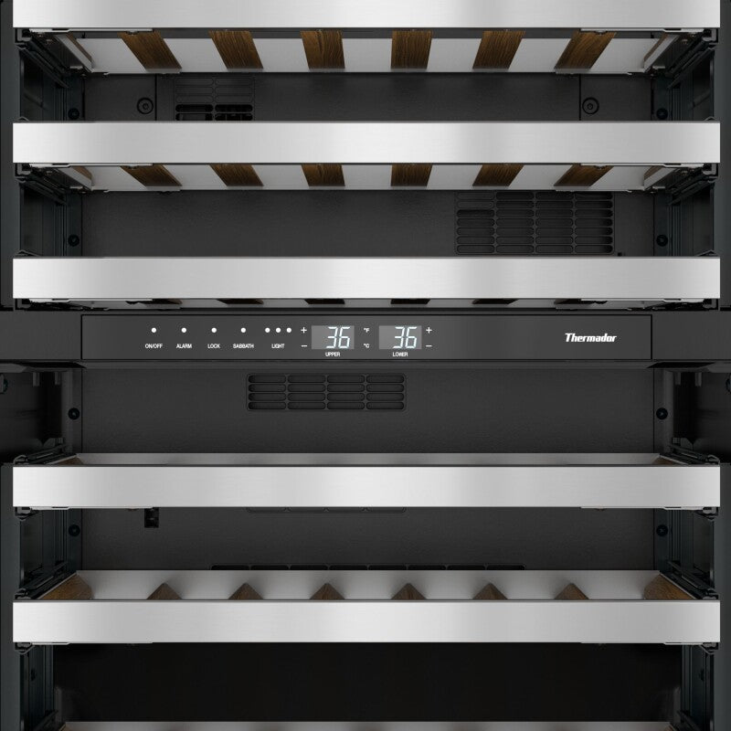 Thermador Freedom Under Counter Wine Cooler with Glass Door 24" Professional Left Hinge - Stainless Steel (T24UW925LS)