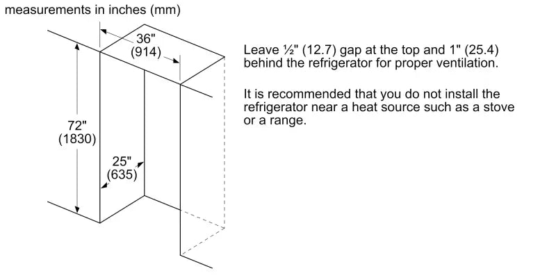 Thermador 36" Freestanding FDBM, 4-Door, Counter Depth - Stainless Steel (T36FL821NS)