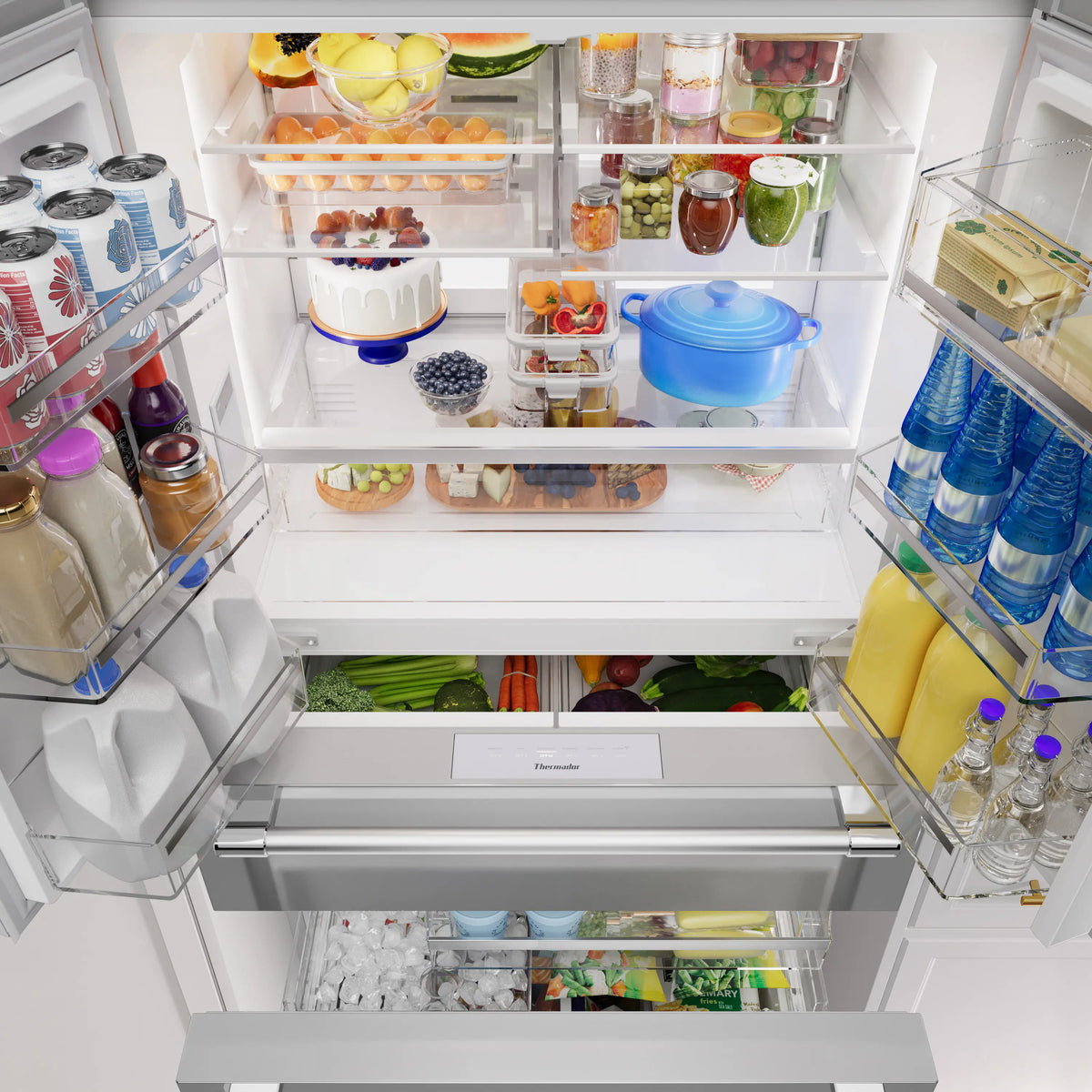 THERMADOR Freedom® Freestanding French Door Bottom Mount Refrigerator 36'' - Stainless Steel (T36FL821NS)