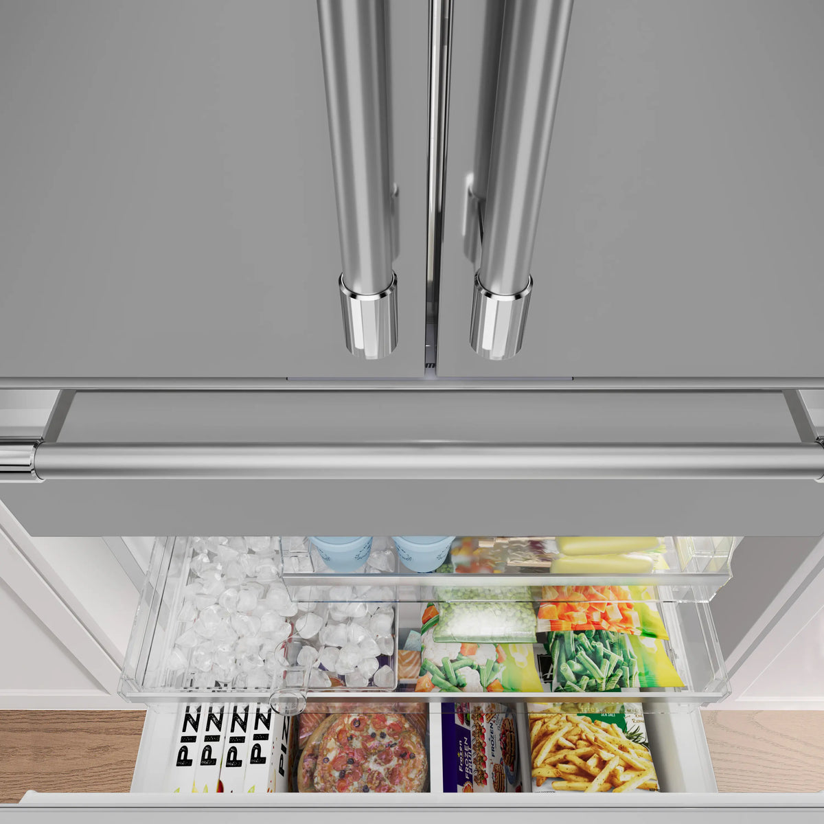 THERMADOR Freedom® Freestanding French Door Bottom Mount Refrigerator 36'' - Stainless Steel (T36FL821NS)