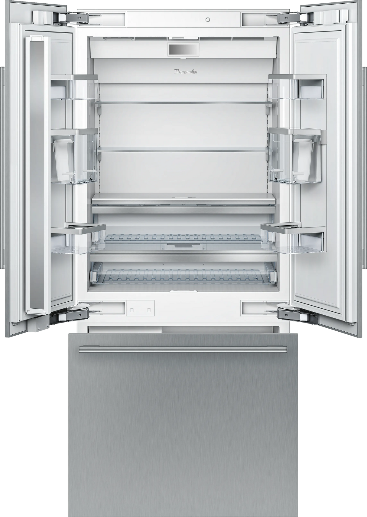Thermador 36-Inch Built-in Panel Ready French Door Bottom Freezer - Panel Ready (T36IT900NP)