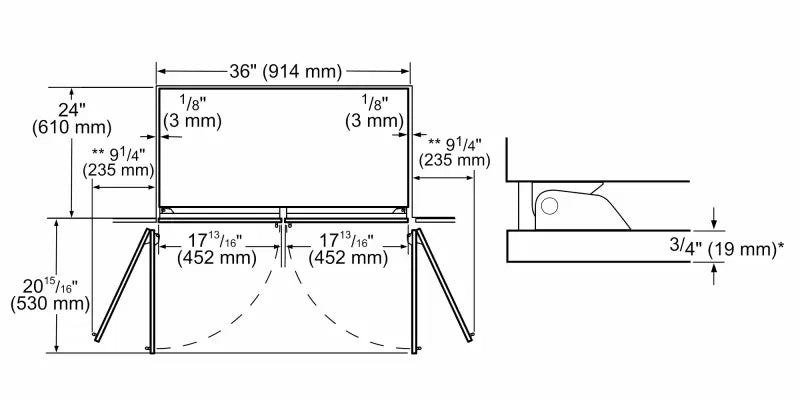 Thermador Built-in French Door Bottom Freezer 36" - Not Applicable (T36IT905NP)