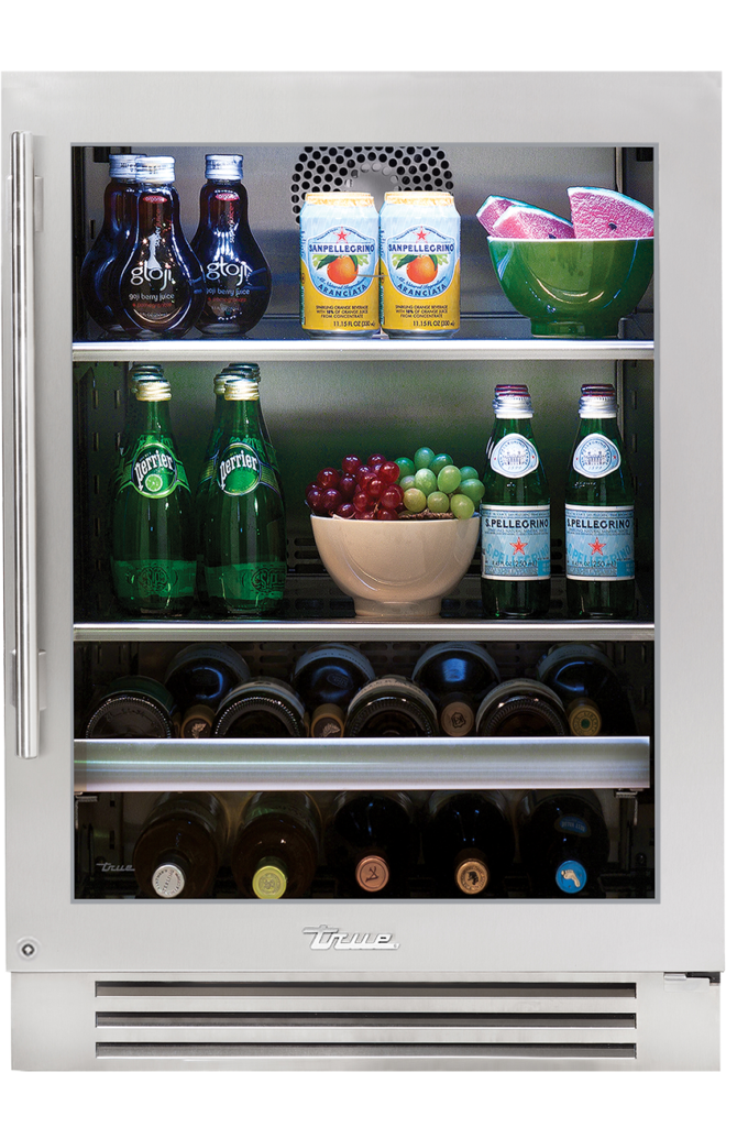 TRUE RESIDENTIAL 24″ Beverage Center Stainless Glass - Stainless Steel (TBC24RSGC)