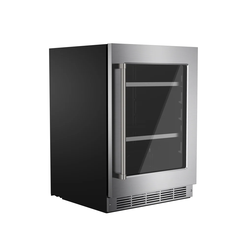 THOR KITCHEN 24 Inch Professional Indoor Undercounter Beverage Cooler - Stainless Steel (TBR24US)