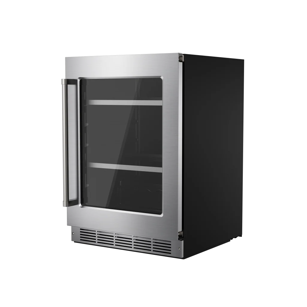 THOR KITCHEN 24 Inch Professional Indoor Undercounter Beverage Cooler - Stainless Steel (TBR24US)