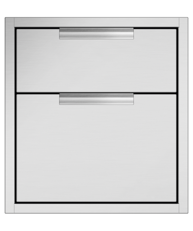 DCS Double Drawer Tower - Stainless Steel (TDD120)
