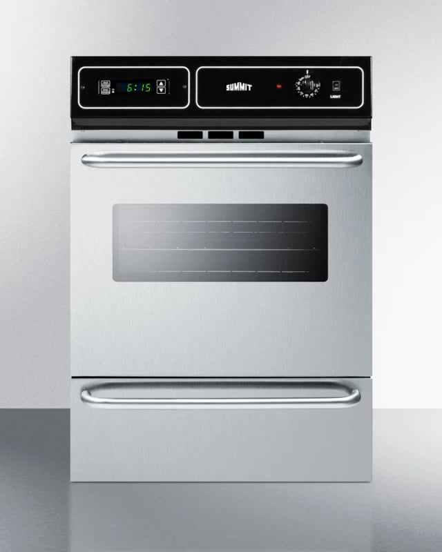 Summit 24" Wide Electric Wall Oven - Stainless Steel (TEM721BKW)