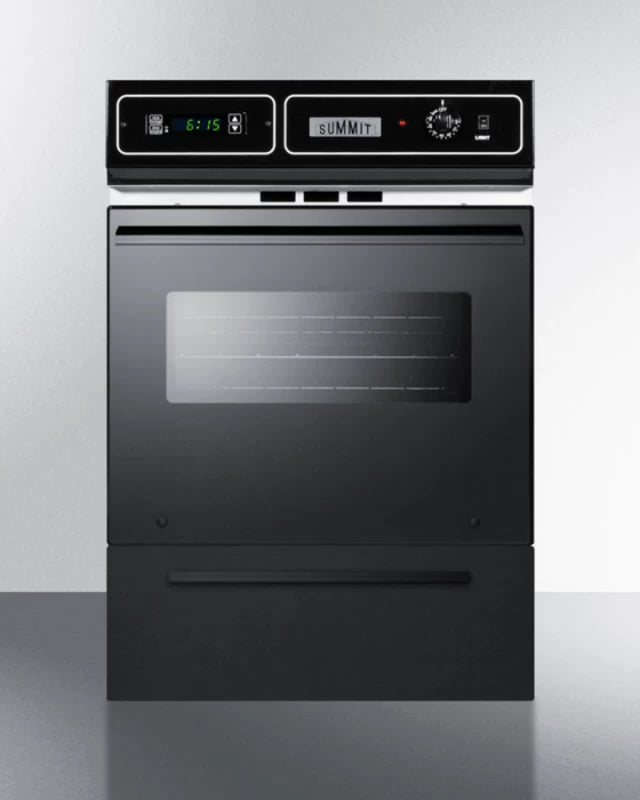 Summit 24" Wide Electric Wall Oven - Black (TEM721DK)