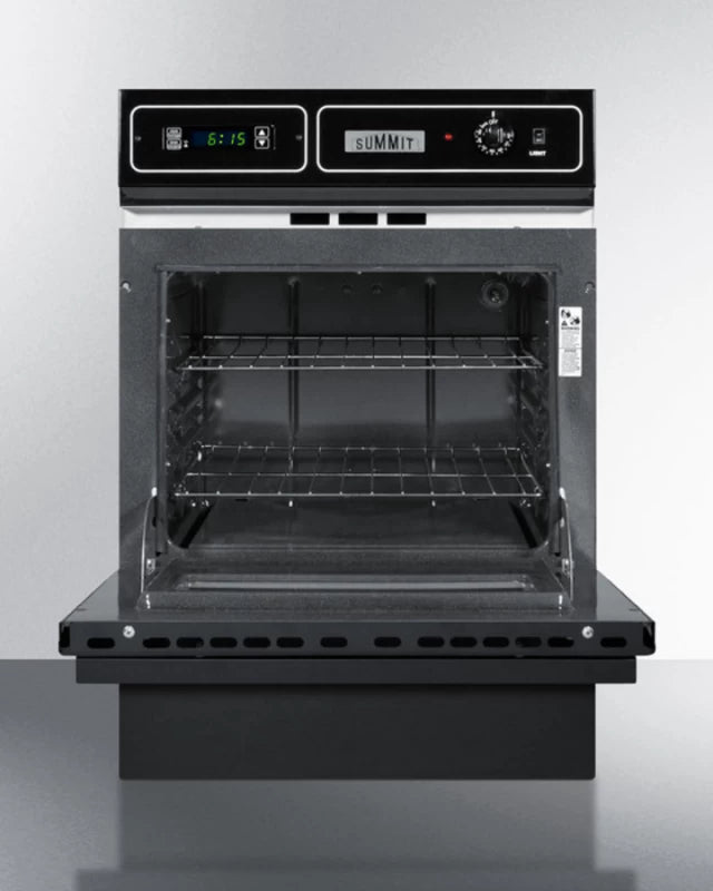 Summit 24" Wide Electric Wall Oven - Black (TEM721DK)