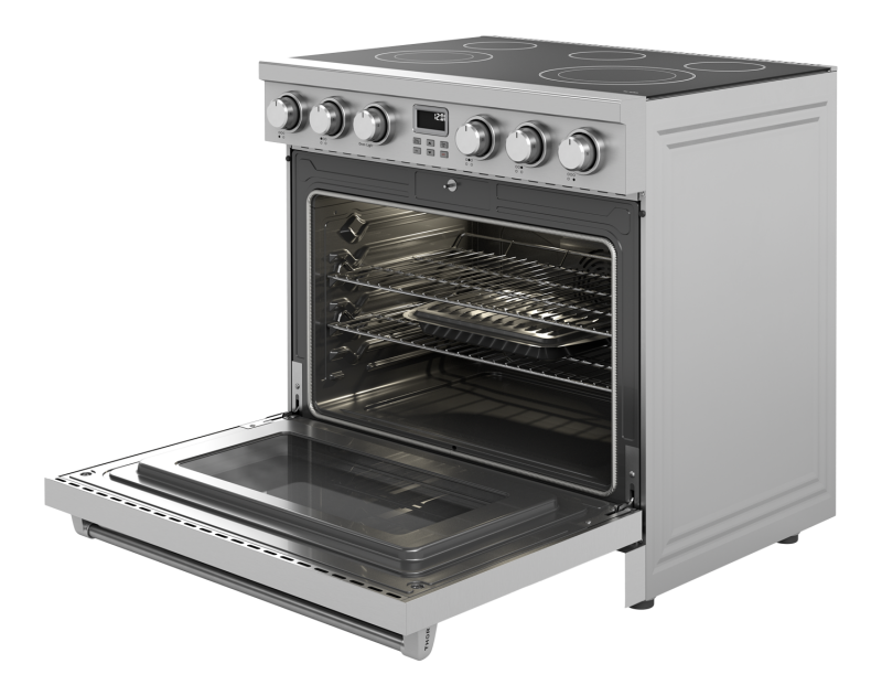 THOR KITCHEN 36 Inch Contemporary Professional Electric Range Thor Kitchen - Stainless Steel (ARE36)
