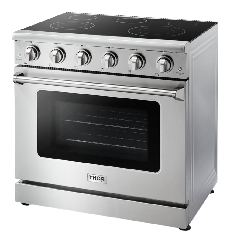 THOR KITCHEN 36-inch Electric Range Professional - Stainless Steel (HRE3601)