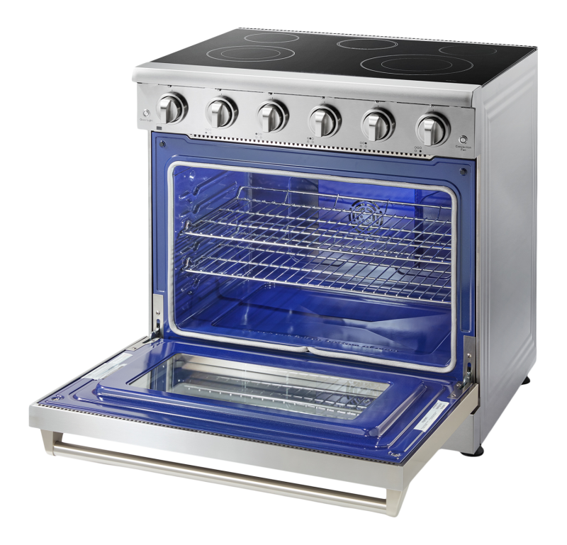 THOR KITCHEN 36-inch Electric Range Professional - Stainless Steel (HRE3601)