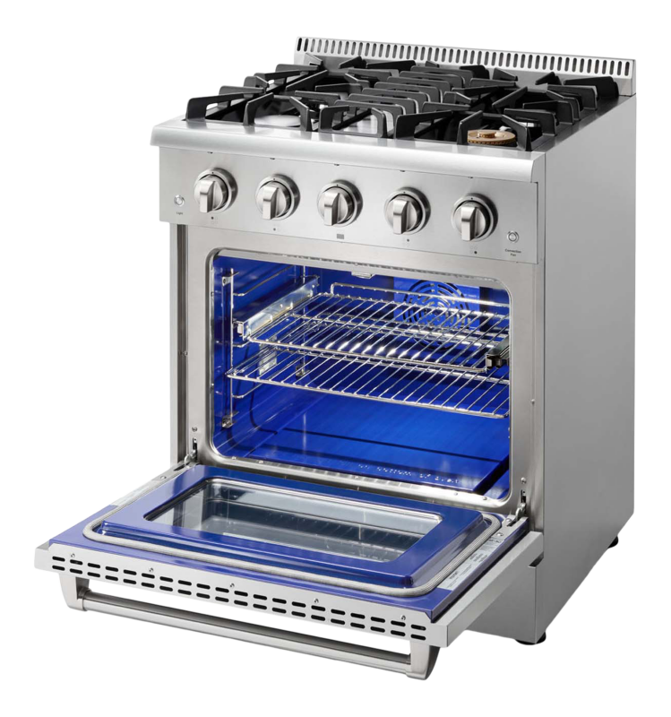 Thor Kitchen Thor Kitchen 30-Inch Professional Liquid Propane Range (Discontinued) - Stainless Steel (HRG3080ULP)
