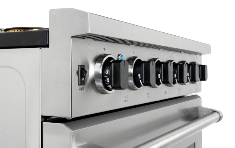 Thor Kitchen 30 Inch Gas Range, 5 Burner Convection Oven Thor Kitchen - Stainless Steel (LRG3001U)