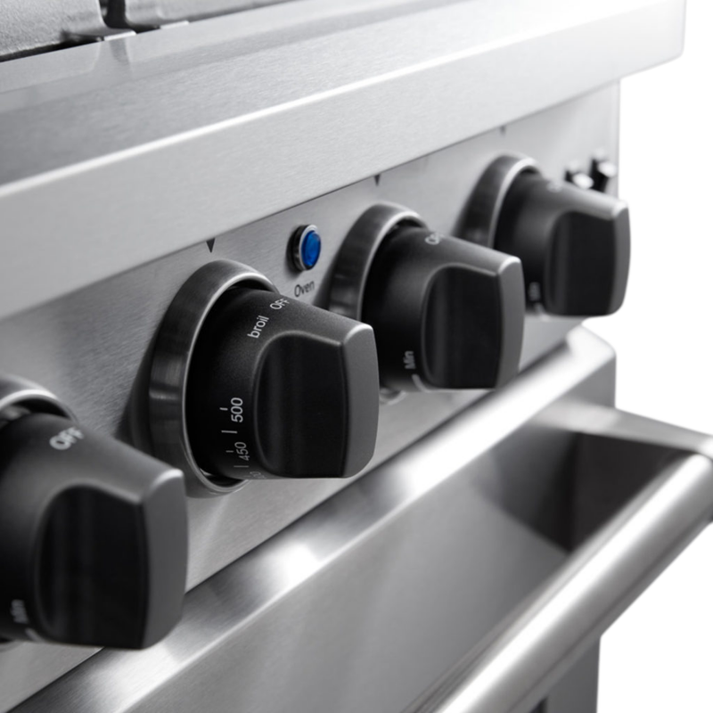 Thor Kitchen 48 Inch Gas Range, 6 Burner Griddle Double Oven Thor Kitchen - Stainless Steel (LRG4807U)
