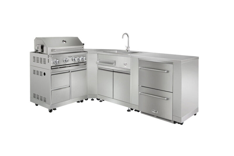 THOR KITCHEN Outdoor Kitchen Sink Cabinet In Stainless Steel - Stainless Steel (MK01SS304)