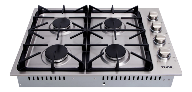 Thor Kitchen 30 Inch Professional Drop-in Gas Cooktop In Stainless Steel Thor Kitchen - Stainless Steel (TGC3001)