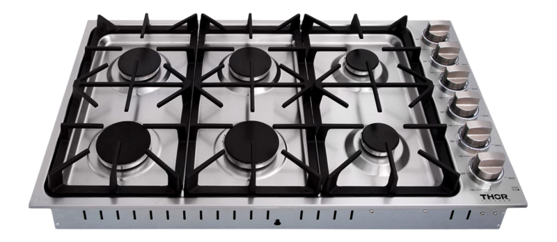 Thor Kitchen 36 Inch Professional Drop-in Gas Cooktop In Stainless Steel Thor Kitchen - Stainless Steel (TGC3601)