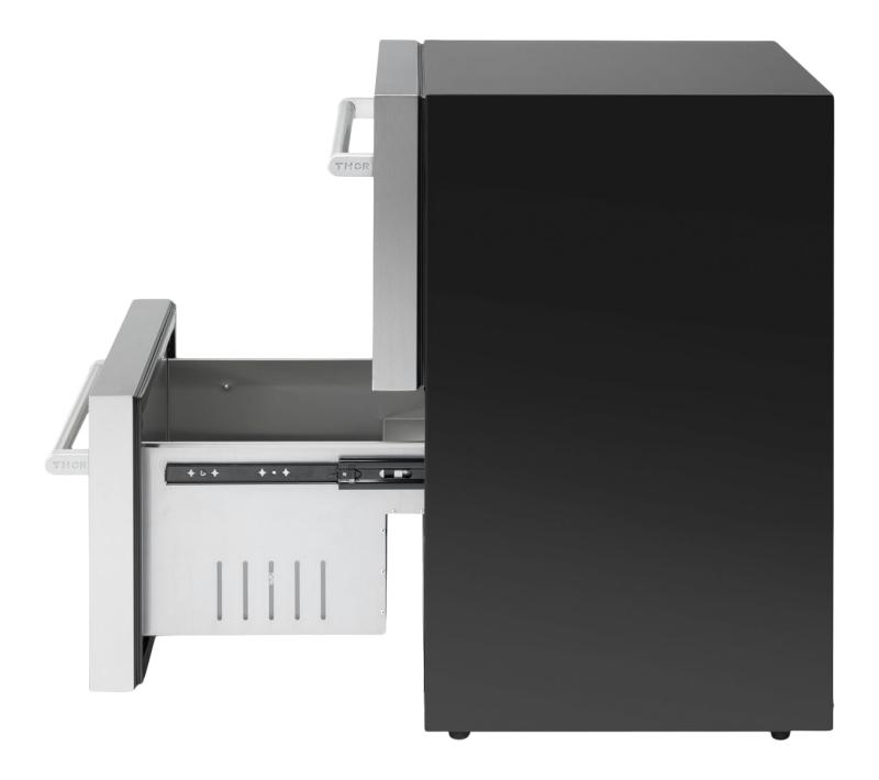 THOR KITCHEN 24 Inch Indoor Outdoor Refrigerator Drawer - Stainless Steel (TRF24U)