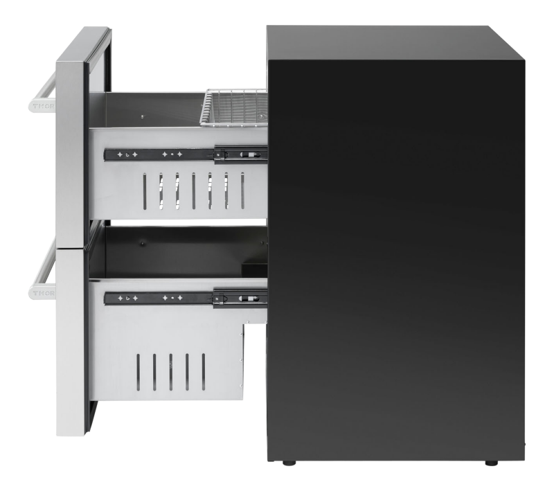 THOR KITCHEN 24 Inch Indoor Outdoor Refrigerator Drawer - Stainless Steel (TRF24U)