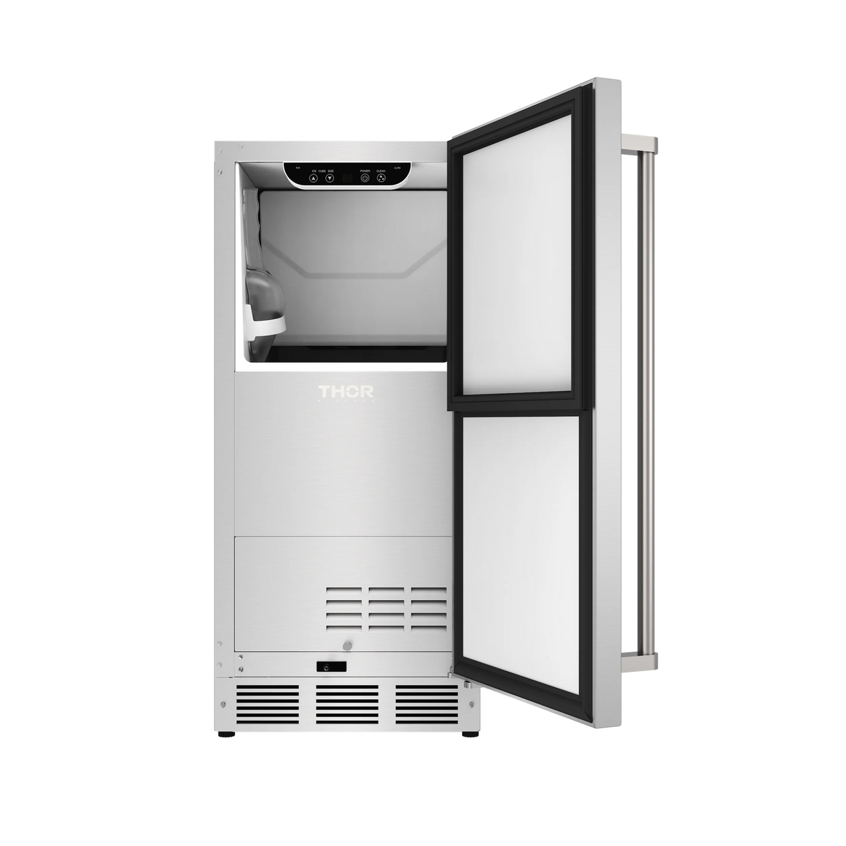 THOR KITCHEN 15 Inch Freestanding/built-in Gourmet Ice Maker With Water Filter And Reversible Door - Stainless Steel (TIM1511)