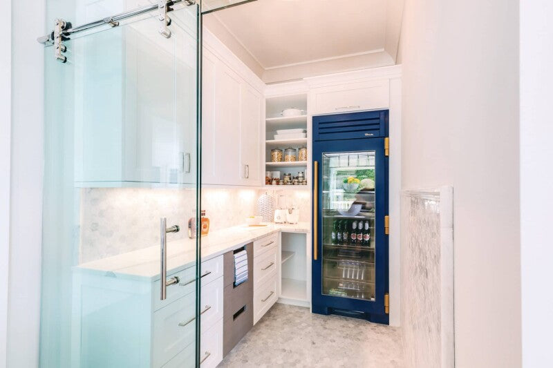 TRUE RESIDENTIAL 36″ Glass Door Refrigerator Column - Stainless Steel (TR36REFRSGC)