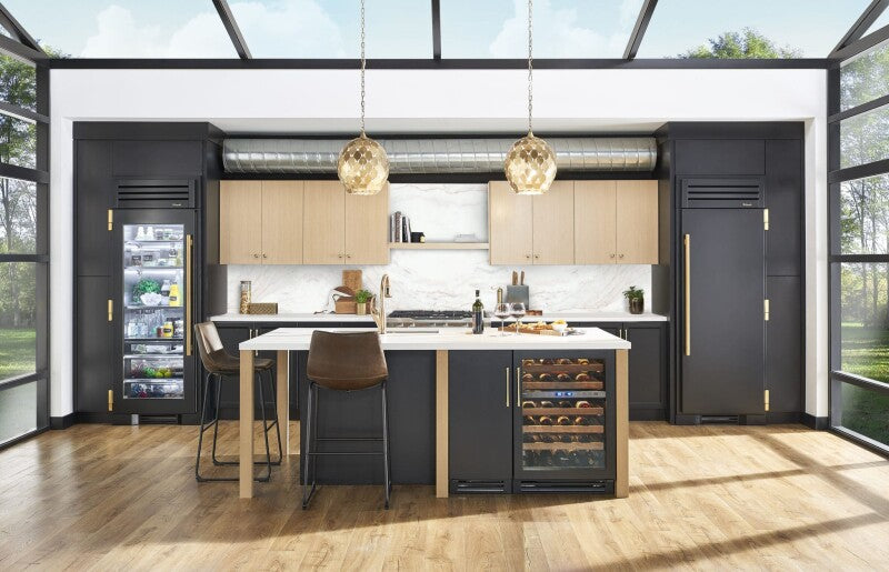 TRUE RESIDENTIAL 36″ Glass Door Refrigerator Column - Stainless Steel (TR36REFRSGC)