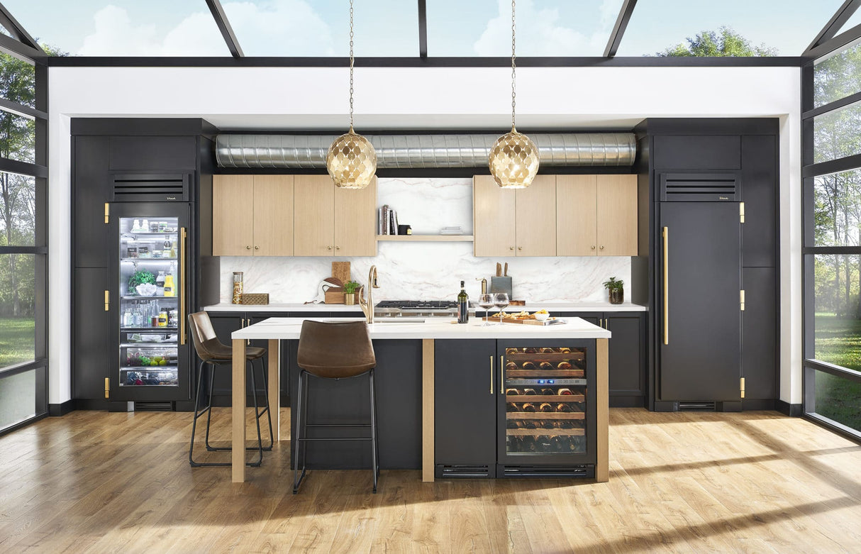 TRUE RESIDENTIAL 36″ Glass Door Refrigerator Column - Stainless Steel (TR36REFRSGC)