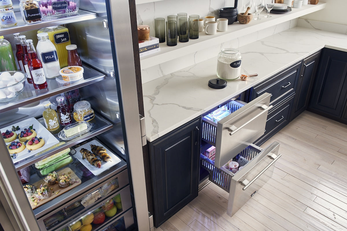 TRUE RESIDENTIAL 24″ Undercounter Freezer Drawer Solid Stainless - Stainless Steel (TUF24DSSC)