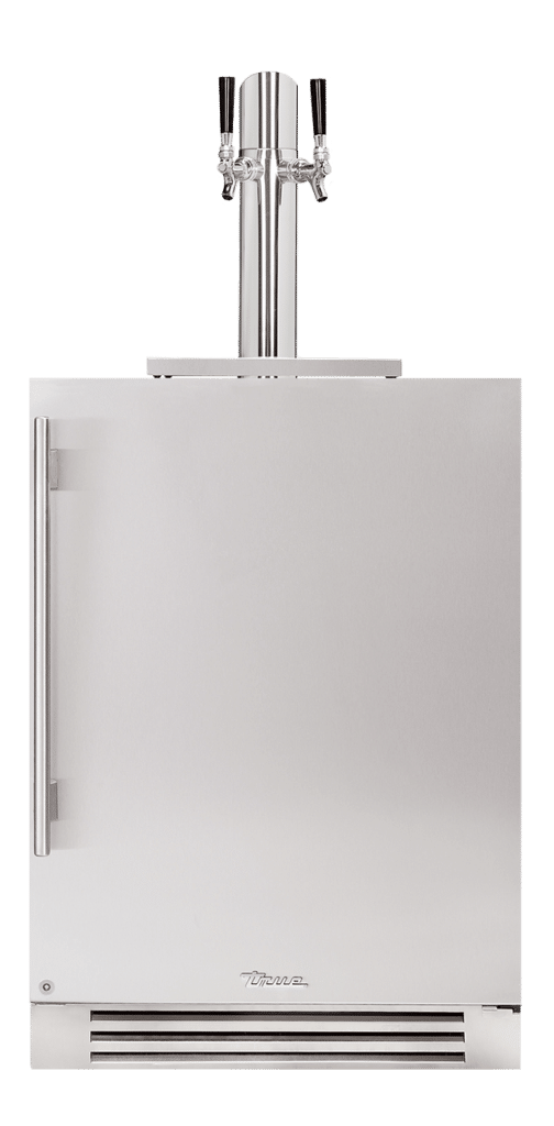 True Residential 24″ Dual Tap Beverage Dispenser Solid Stainless - Stainless Steel (TUR24DDRSSC)